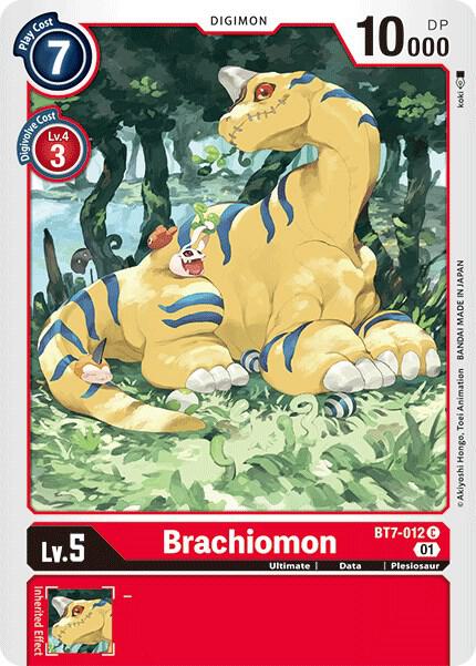 Brachiomon BT7-012 C Common Next Adventure Digimon Near Mint