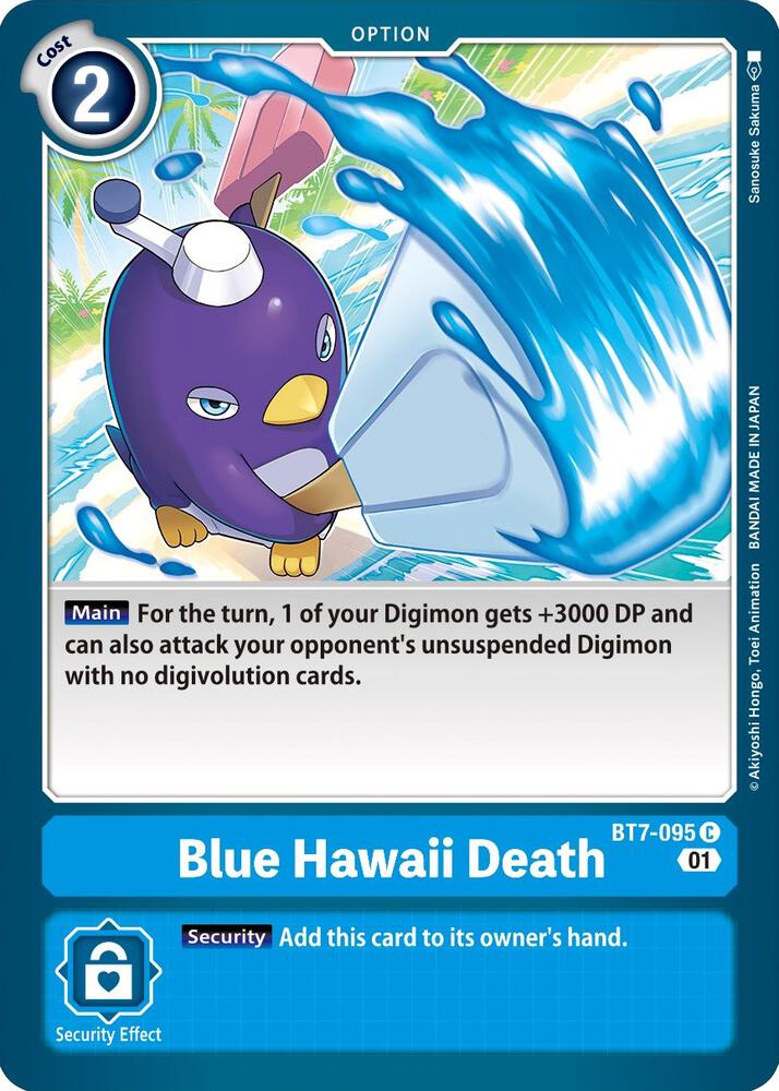 Blue Hawaii Death BT7-095 C Common Next Adventure Digimon Near Mint