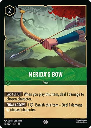 Merida's Bow 101/204 Common Wilds Unknown Lorcana Near Mint