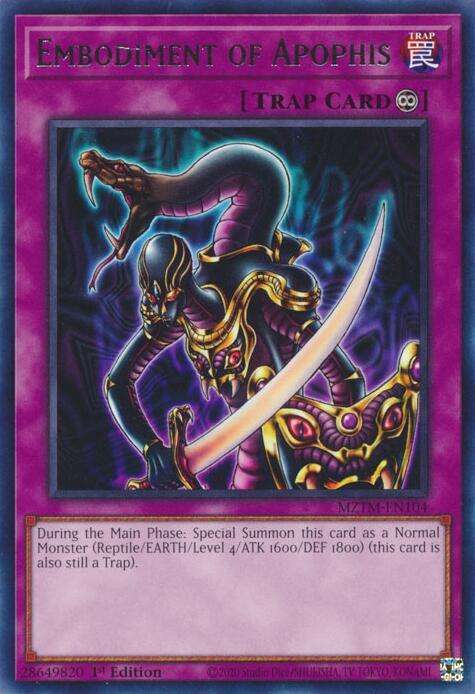 Embodiment of Apophis MZTM-EN104 Rare Maze of the Master Yu-Gi-Oh Near Mint