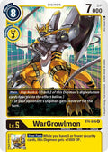 WarGrowlmon BT4-046 R Rare Great Legend Digimon Near Mint