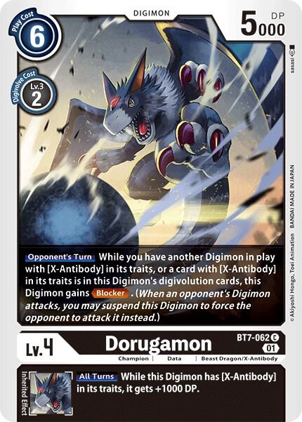 Dorugamon BT7-062 C Common Next Adventure Digimon Near Mint