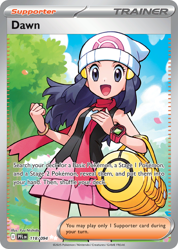 Dawn 118/094 Ultra Rare Phantasmal Flames Pokemon Near Mint