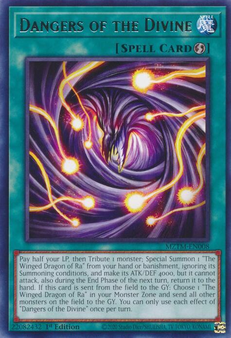 Dangers of the Divine MZTM-EN008 Rare Maze of the Master Yu-Gi-Oh Near Mint