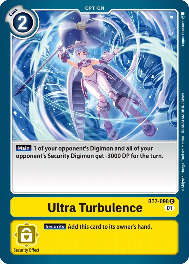 Ultra Turbulence BT7-098 C Common Next Adventure Digimon Near Mint