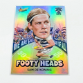 2026 Select AFL Footy Stars Sam De Koning Footy Heads Insert Geelong Cats