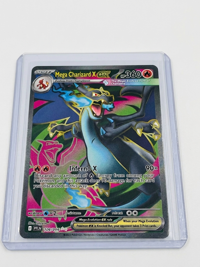 Mega Charizard X ex 109/094 Ultra Rare Phantasmal Flames Pokemon Card NM